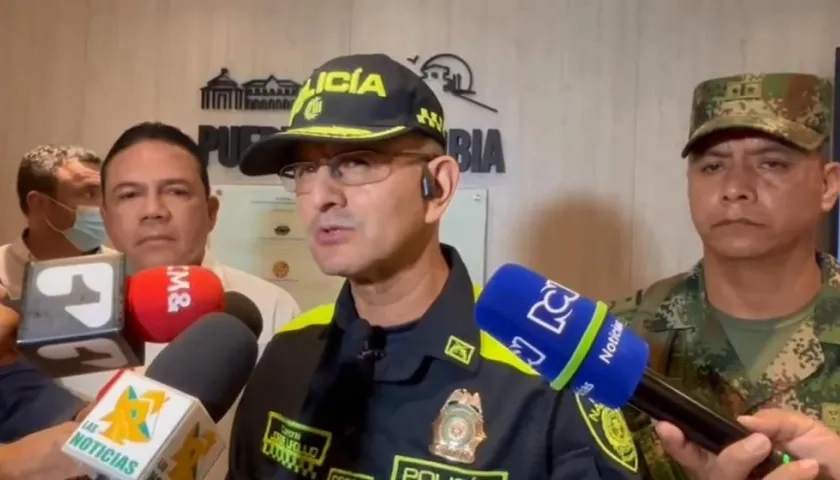El alto coronel Jorge Urquijo, comandante de la Policía Metropolitana de Barranquilla