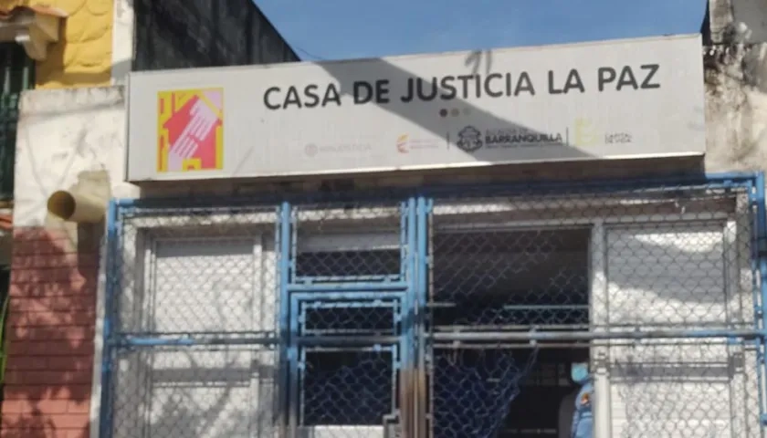 Casa de Justicia en el barrio La Paz.