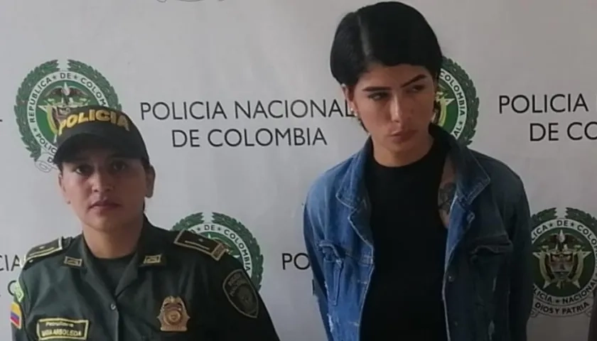 La capturada, Andreína Paola Escorcia Güette.