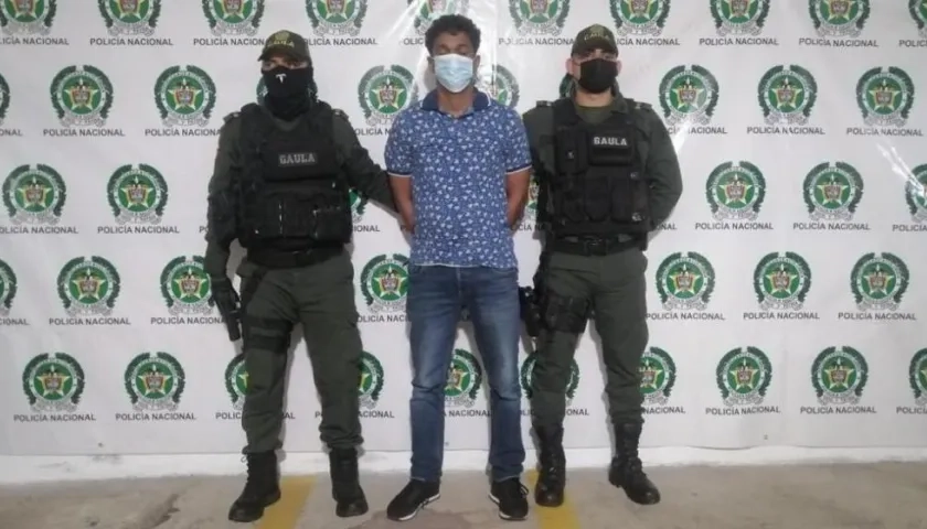 Teddy Andrés Zapata Vizcaíno, capturado.