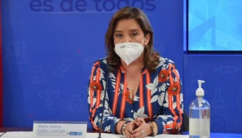 María Andrea Godoy, Ministra de Salud y Protección Social (e).