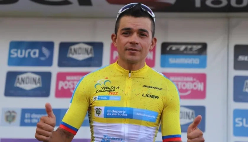 Fabio Duarte, campeón de la Vuelta a Colombia. 