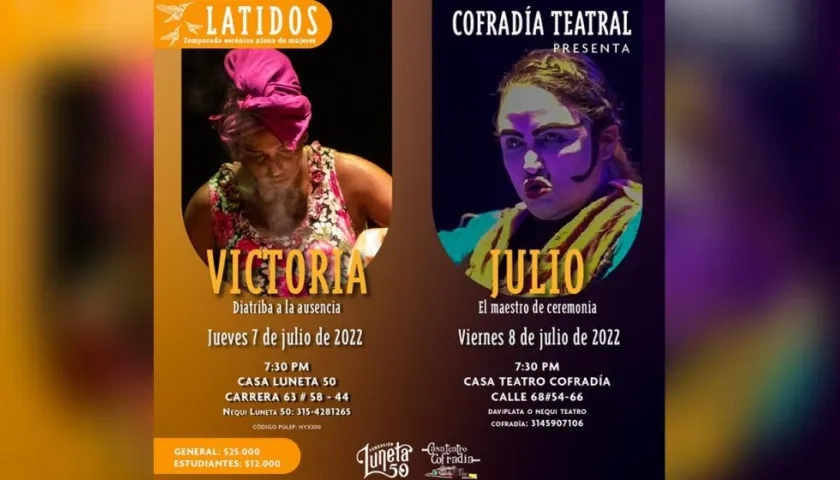 Nuevas obras del grupo Cofradía Teatral. 