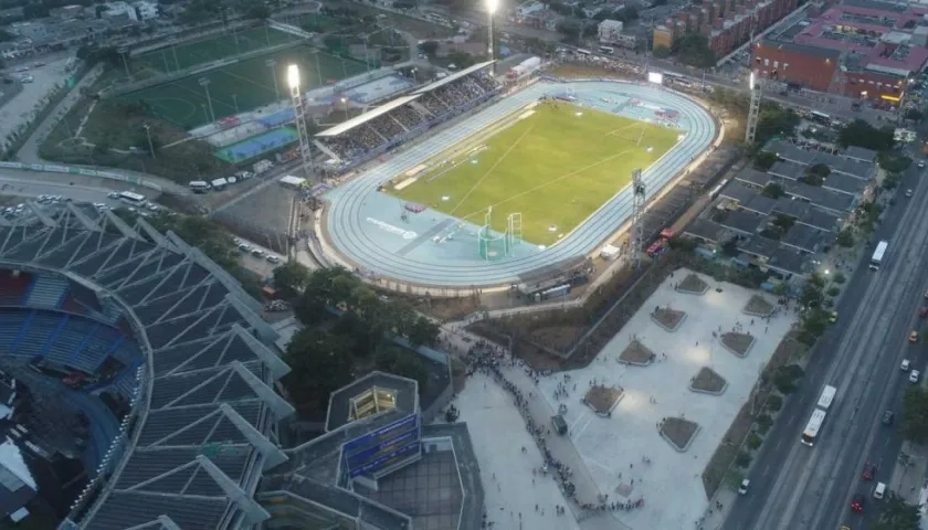 Estadio de atletismo Rafael Cotes. 