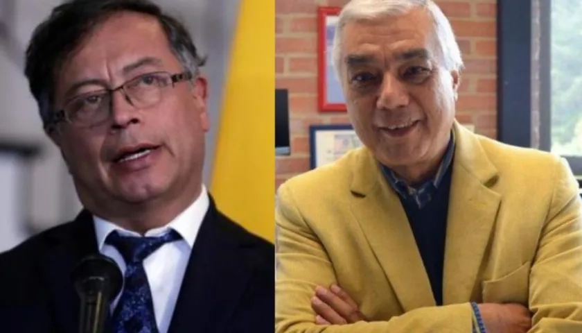 Gustavo Petro, Presidente de Colombia, y el ingeniero peruano César Ferrari.