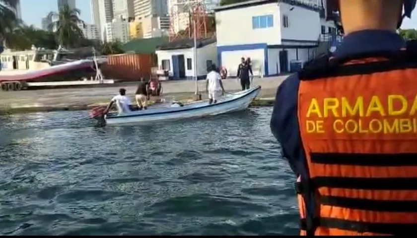 La Armada tuvo a su cargo la atención de la emergencia en la zona insular de Cartagena.