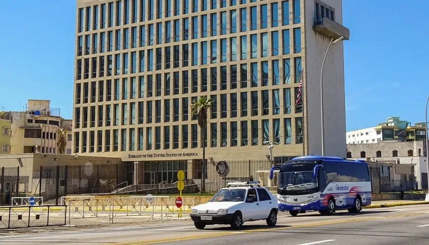 Sede de la embajada norteamericana en La Habana.