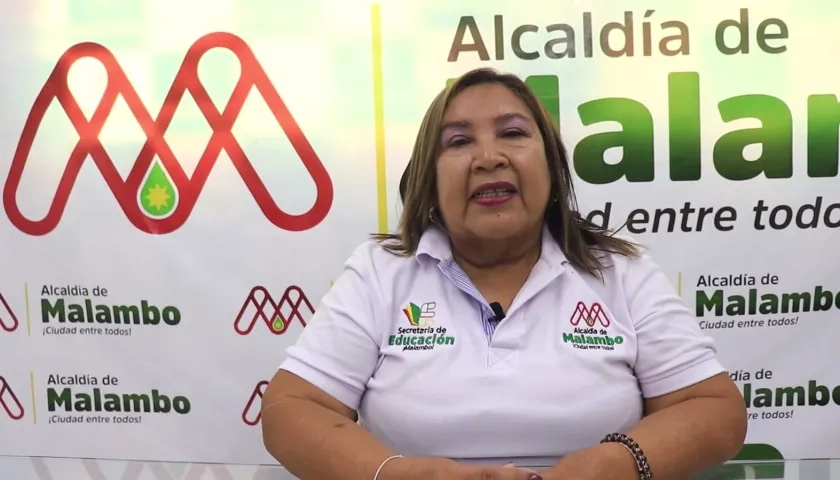 Elizabeth Castro, secretaria de Educación de Malambo. 