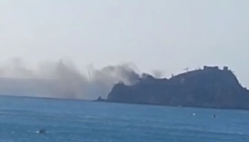 La emergencia por incendio en el Morro.