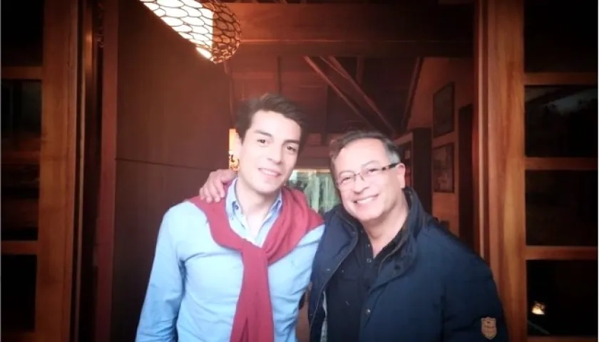 Nicolás Ávila con el Presidente Gustavo Petro.