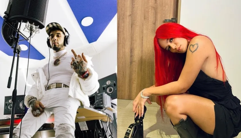 Anuel AA y Karol G, dos de los artistas más escuchados.