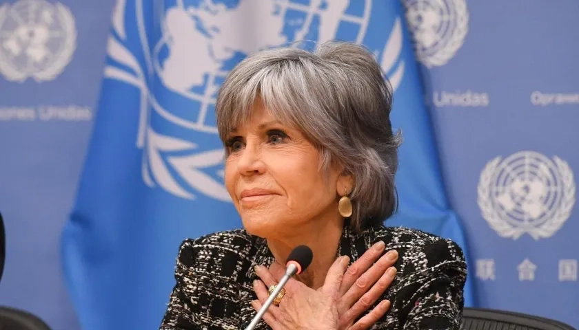 La activista y estrella de Hollywood Jane Fonda 