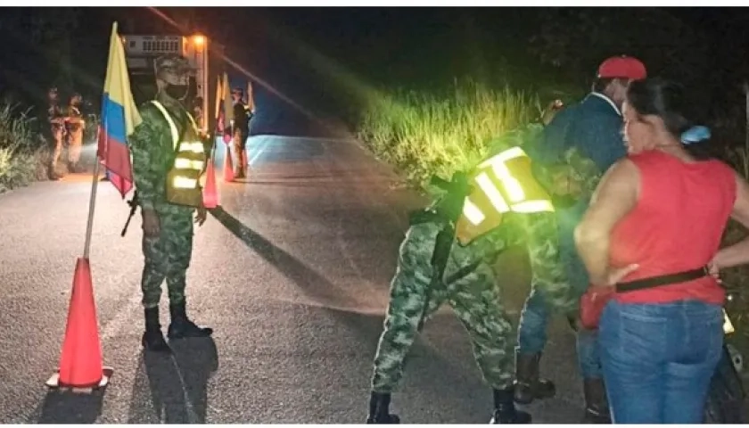 Operativos de control del Ejército en el Cesar.