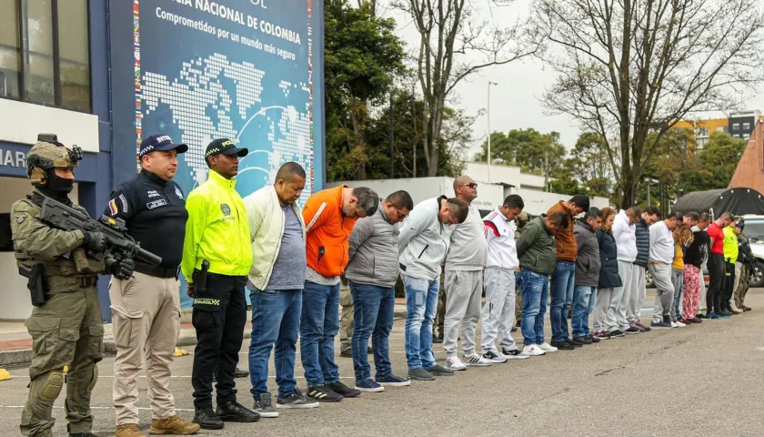 Los capturados de la "Operación San Martín".