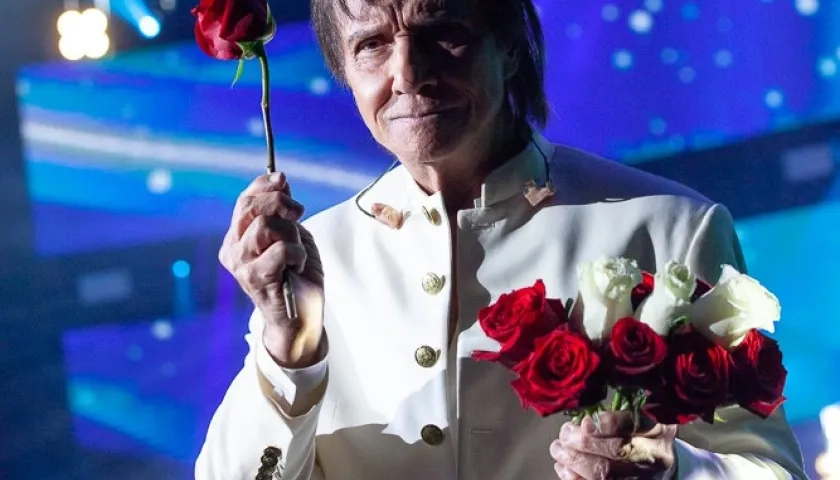 Roberto Carlos, cantautor brasileño.