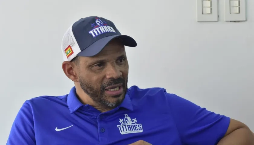 Tomás Díaz, entrenador Titanes de Barranquilla. 