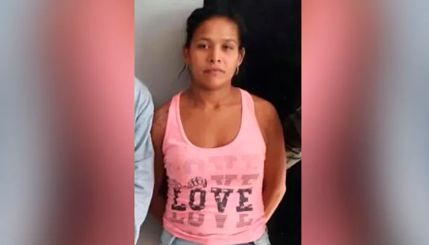 Brenda Patricia Torres Rodríguez cuando fue capturada en febrero del 2019. 