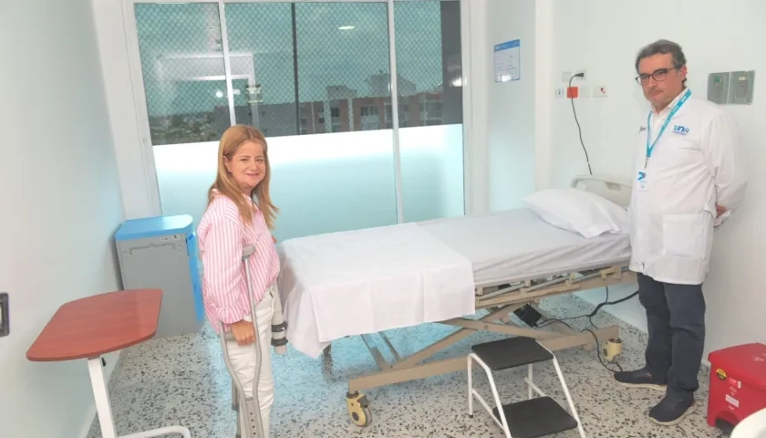 La gobernadora del Atlántico, Elsa Noguera, entregó 56 nuevas camas de hospitalización en la sede de Alta Complejidad de la ESE UNA.