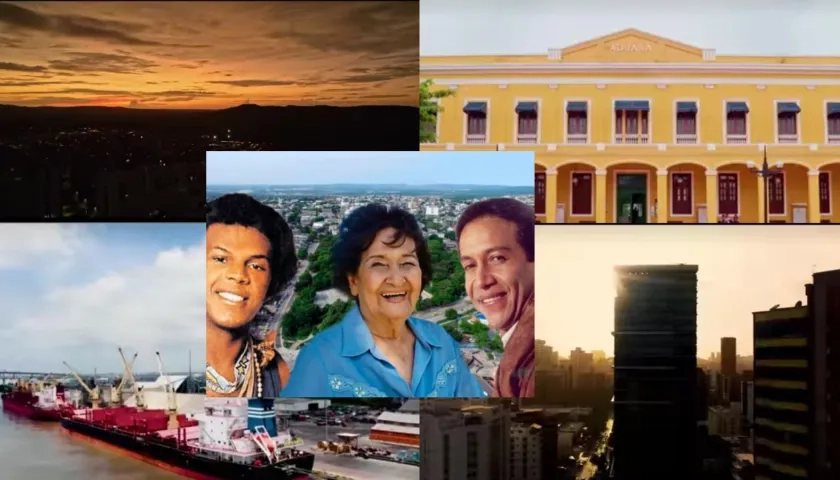 Joe Arroyo, Esthercita Forero, Diomedes Díaz, imágenes de Barranquilla