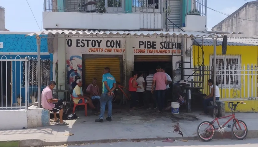 Lugar donde fue asesinado Miguel Arrieta, líder social de Soledad