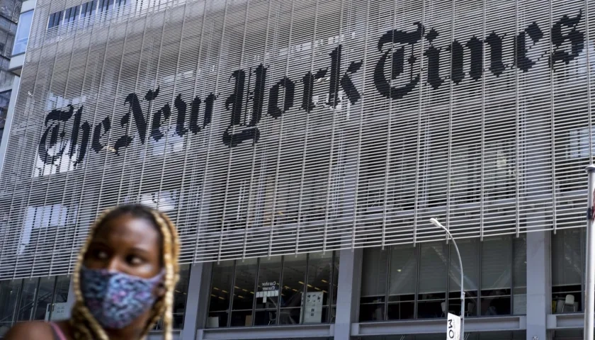 Edificio del diario The New York Times, en Nueva York.