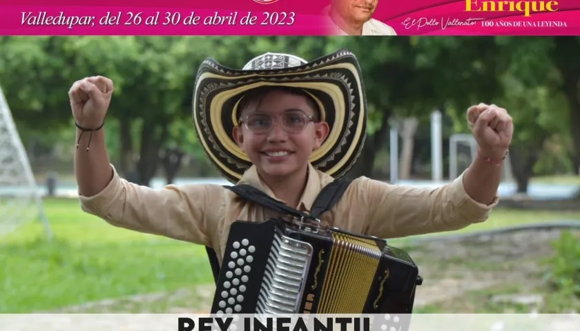 Armando Luis Espitia, de Chinú, nuevo Rey Vallenato Infantil 2023