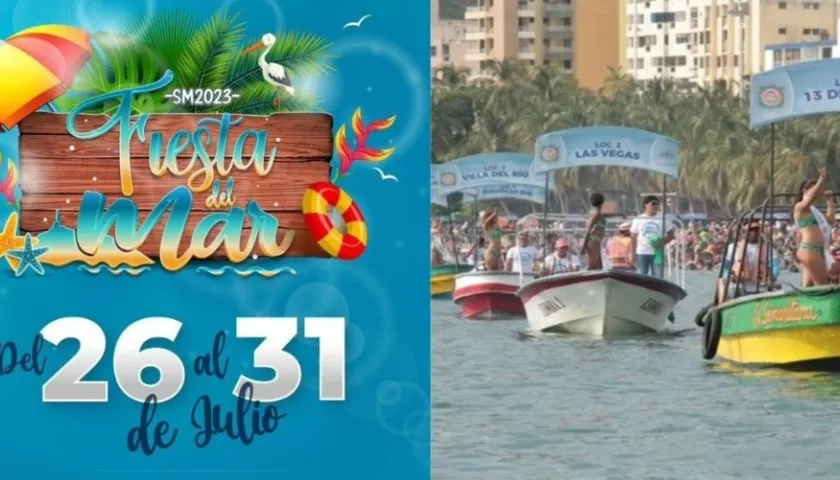 Afiche oficial de las Fiestas del Mar.
