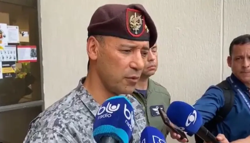 El general Pedro Sánchez, jefe del Comando Conjunto de Operaciones Especiales de las Fuerzas Militares.