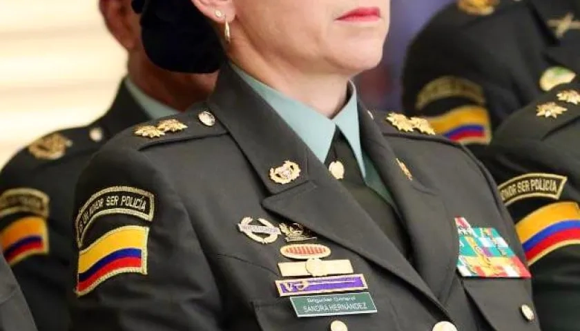 Sandra Patricia Hernández Garzón, Comandante de la Policía de Bogotá. 