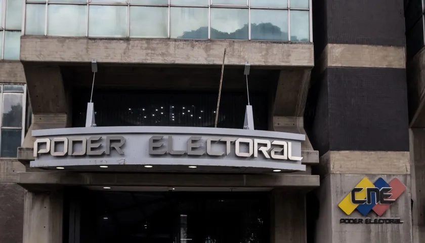 Sede del Consejo Nacional Electoral en Caracas, Venezuela.