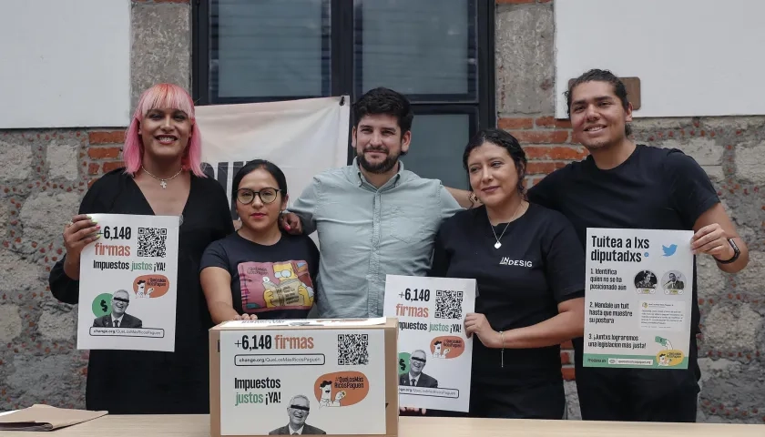 Impulsadores de la Campaña "Que los ricos paguen más"