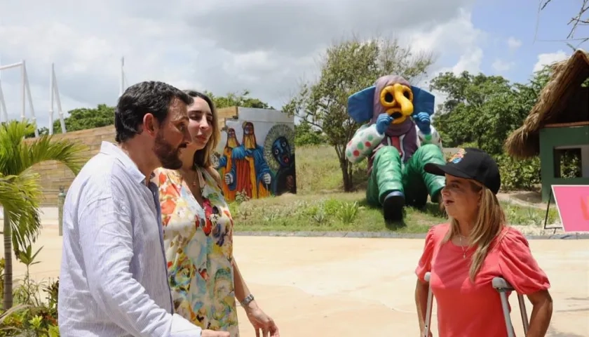 Elsa Noguera, gobernadora del Atlántico en apertura del parque.