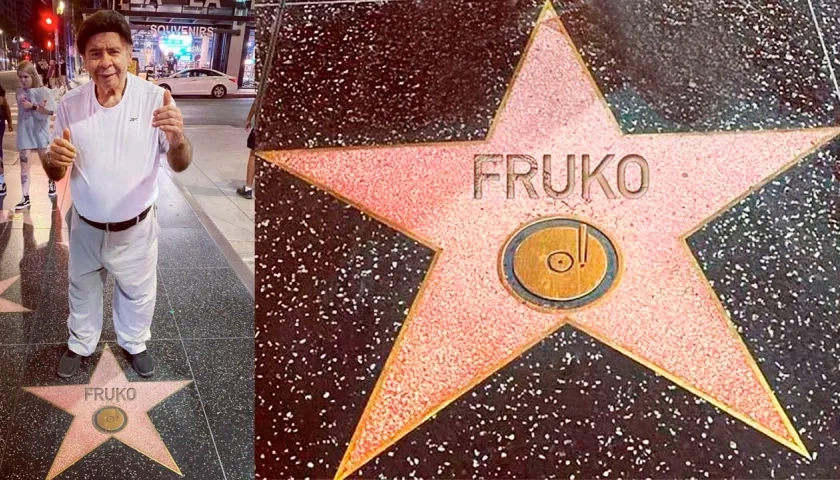 La estrella del Maestro Fruko en el Hollywood Walk Of Fame.