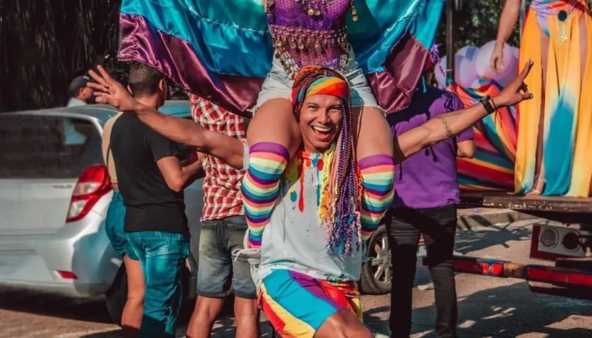 Marcha LGBTIQ+ en Barranquilla.