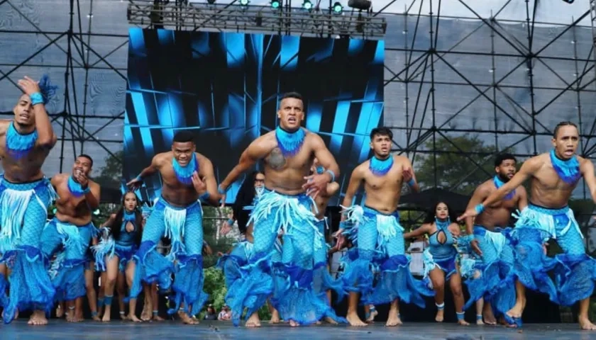 Bailarines en el Carnaval de Barranquilla.