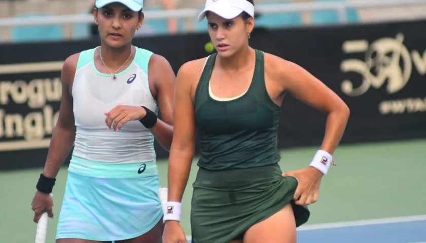 Las colombianas María Paulina Pérez y Yuliana Lizarazo, finalistas en dobles 