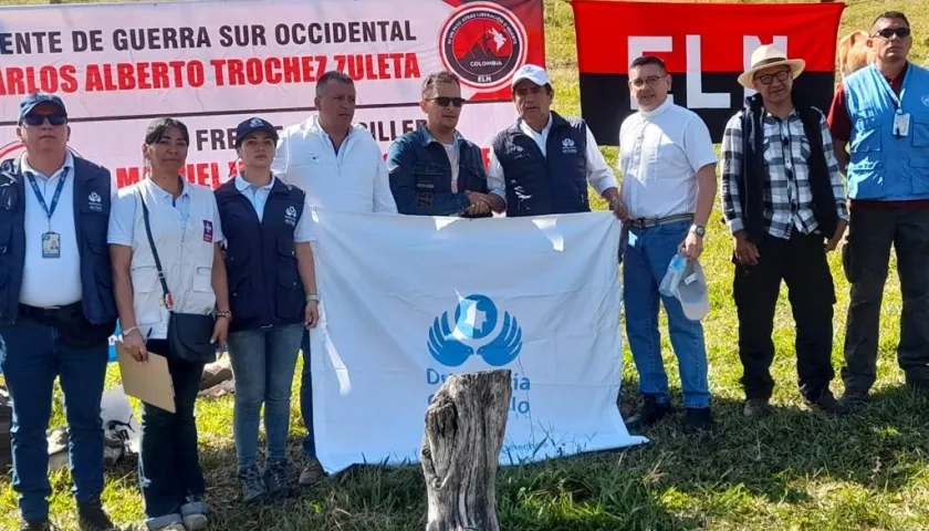 Intendente Luis Alberto Gómez Olivar, en poder de la misión humanitaria