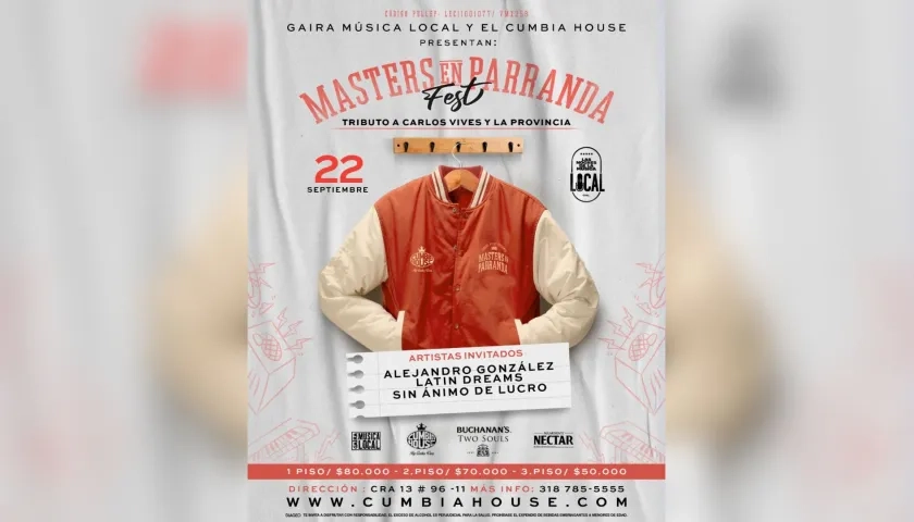 'Masters en Parranda Fest’ tendrá tres fechas.