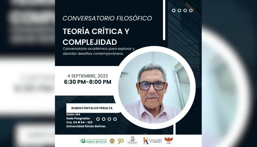 Rubén Fontalvo Peralta este lunes en el conversatorio.