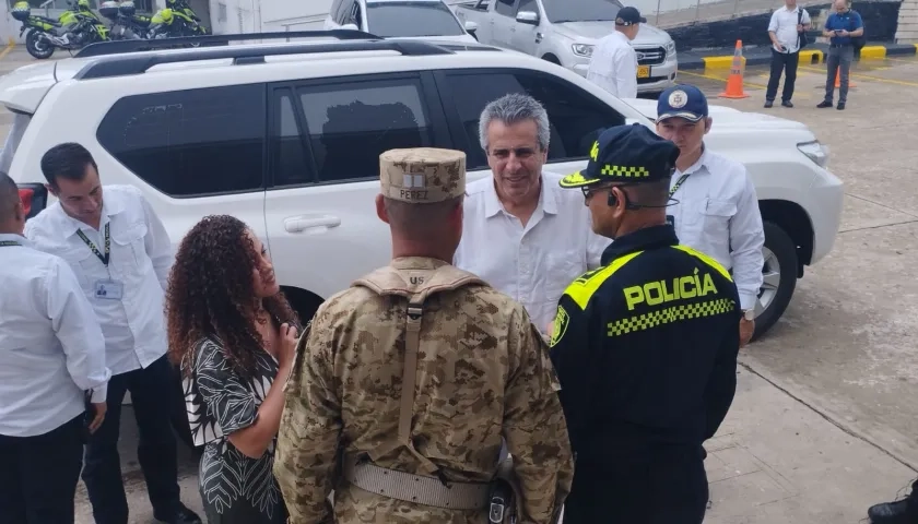 Luis Fernando Velasco, Ministro del Interior, en Barranquilla.