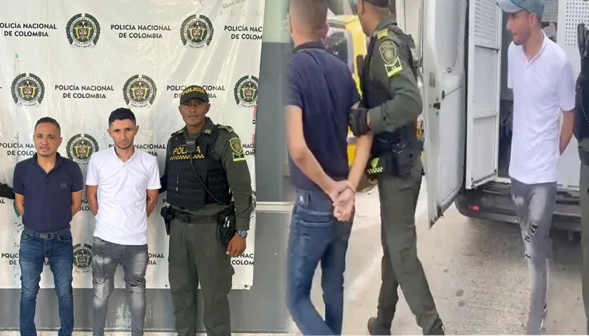 Capturados por la Policía en el barrio Alto Prado.