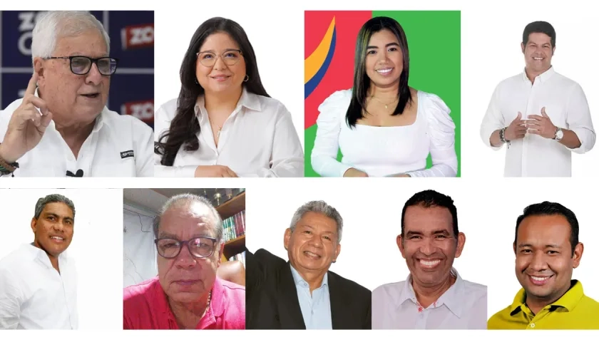 Joao Herrera, Alcira Sandoval, Elvira Gutiérrez, Jaime Martínez, Nelson Navarro,  Jaiser Mendoza, Oswaldo Sierra, Nyle Jusquini y Carlos Ortiz
