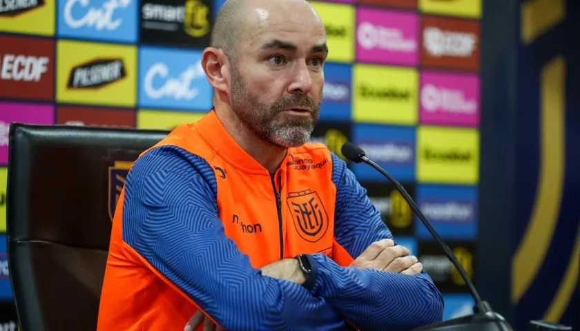 Félix Sánchez, entrenador de la selección ecuatoriana. 