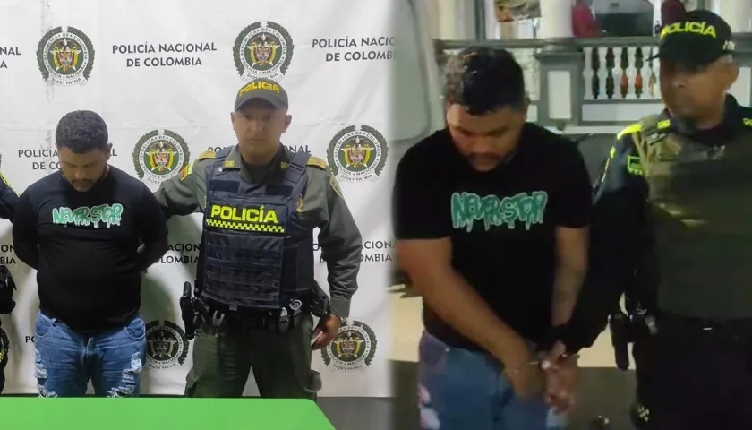 Captura de William Andrés Pérez Valera, presunto atracador de supermercados en Soledad.