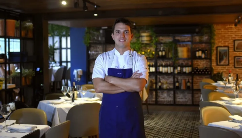 Juan Camilo Benedetti, chef propietario de Amalfi Cucina en Barranquilla