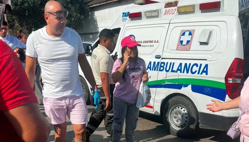 Accidente de tránsito en la Vía 40.