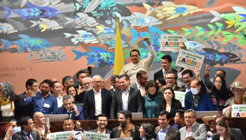 Cámara de Representantes tras aprobación en tercer debate el proyecto de Reforma a la Salud.