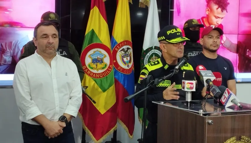 General Jorge Urquijo, Comandante de la Policía Metropolitana de Barranquilla. 