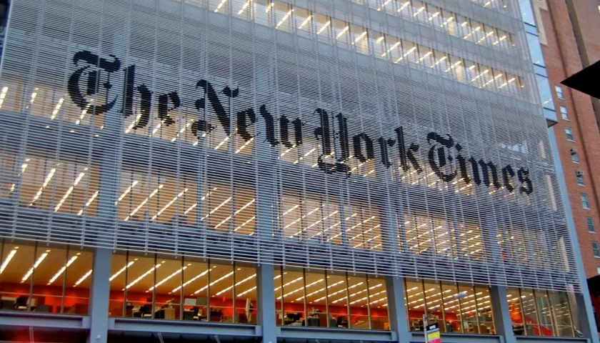 Sede del The New York Times, en Nueva York. 