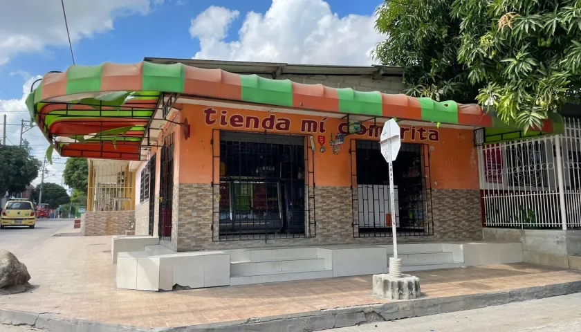 ‘Tienda mi Comprita’ donde se registró el ataque.